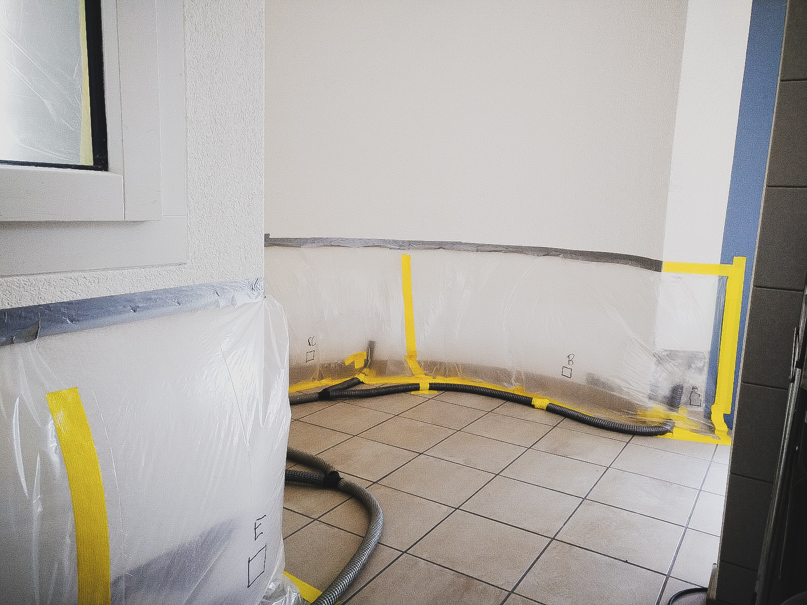 Folienzelt-Trocknung