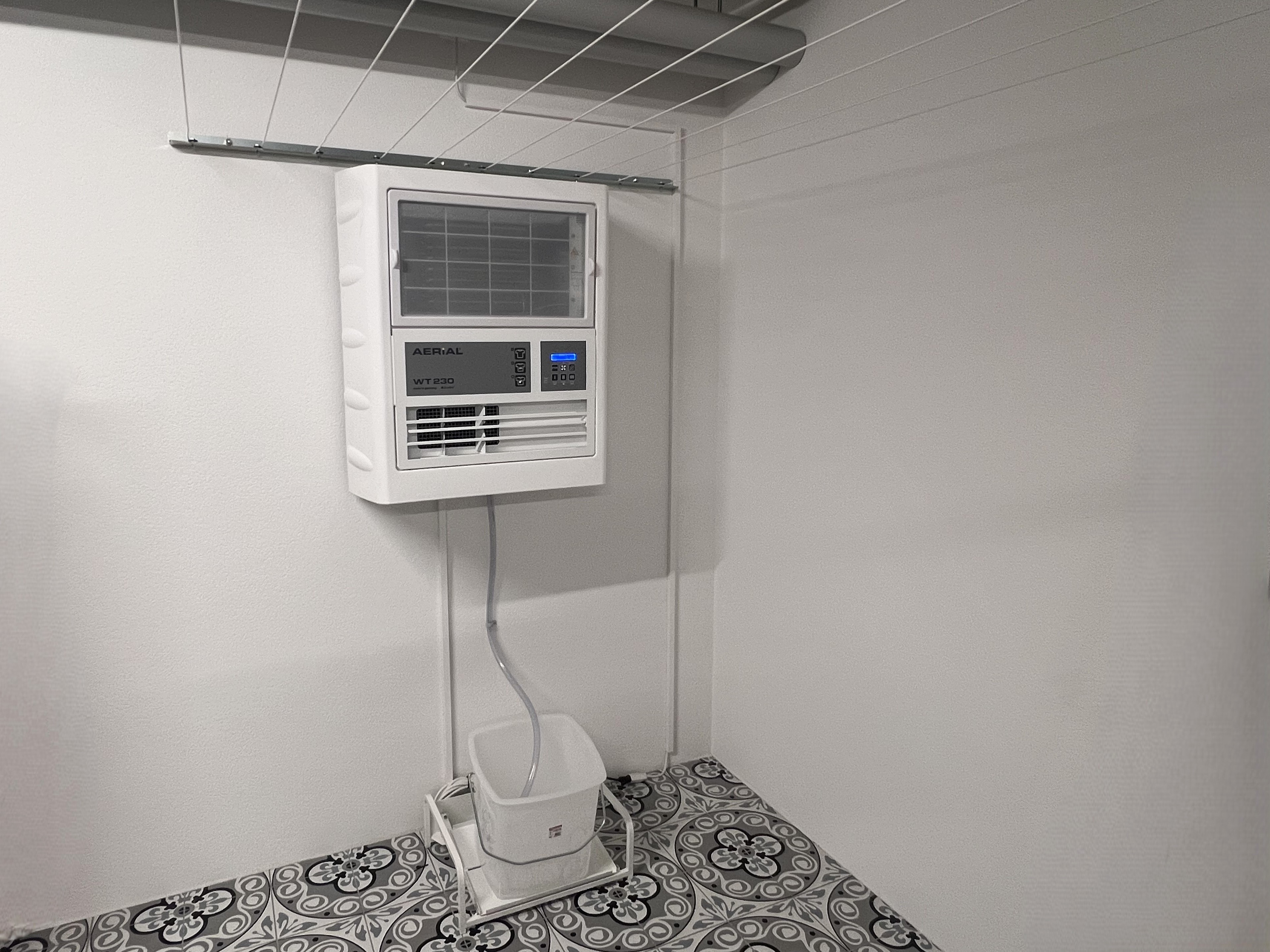 Wäschetrocknung im Keller oder Waschraum